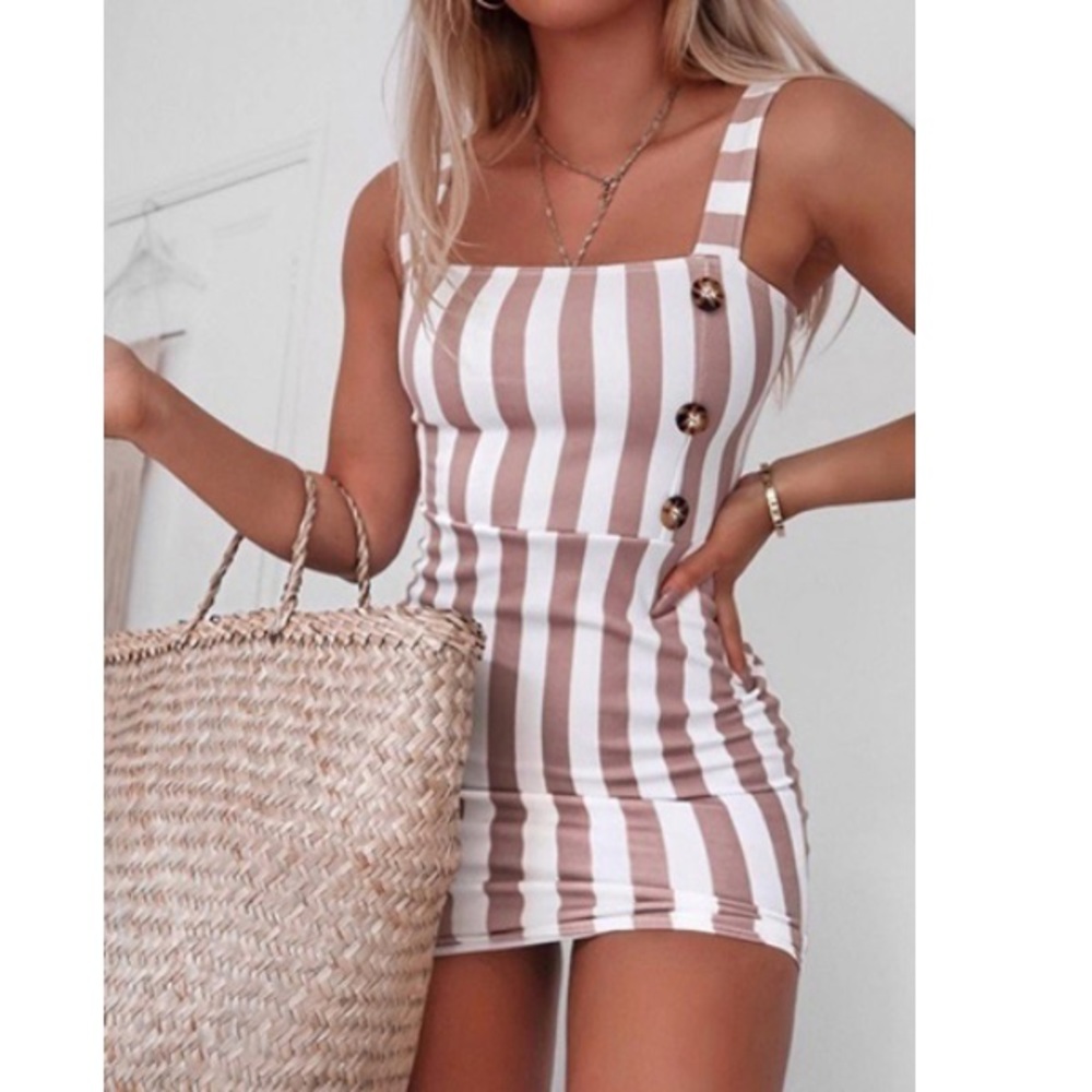 🍍 Women’s Stripped Dress / beach coverup